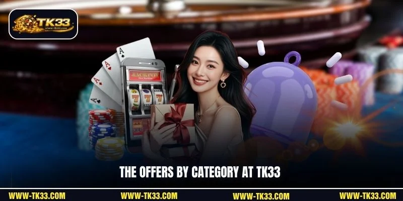The offers by category at TK33